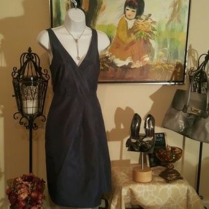 J Crew Silk Wrap Dress with pockets